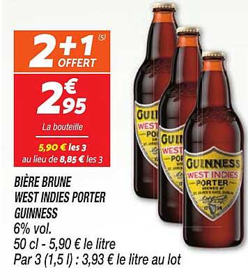 bière brune west indies porter guinness
