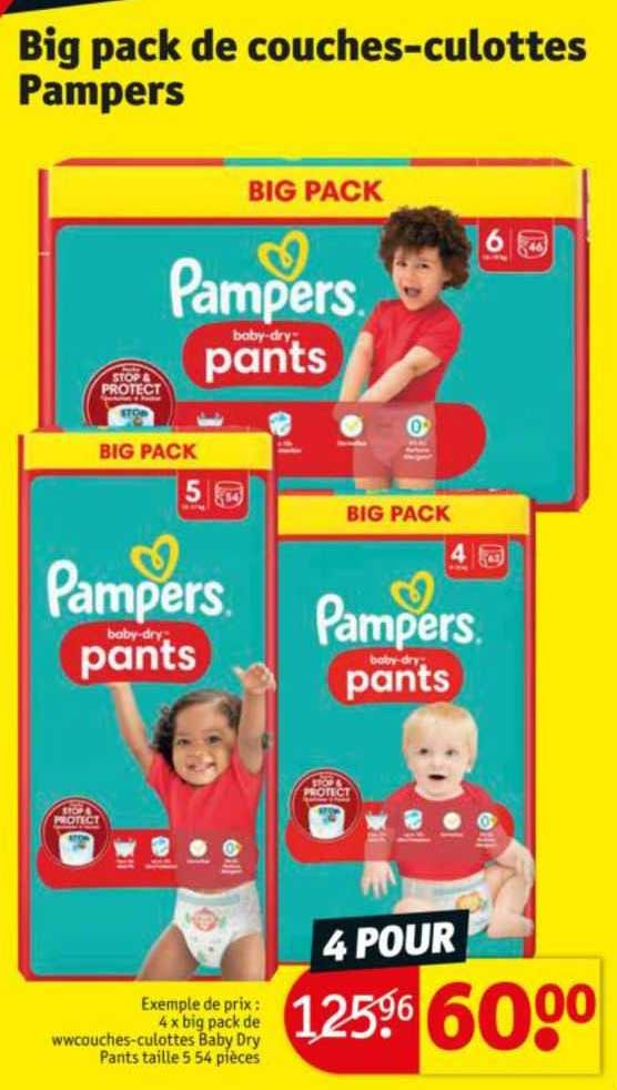 big pack de couches-culottes pampers