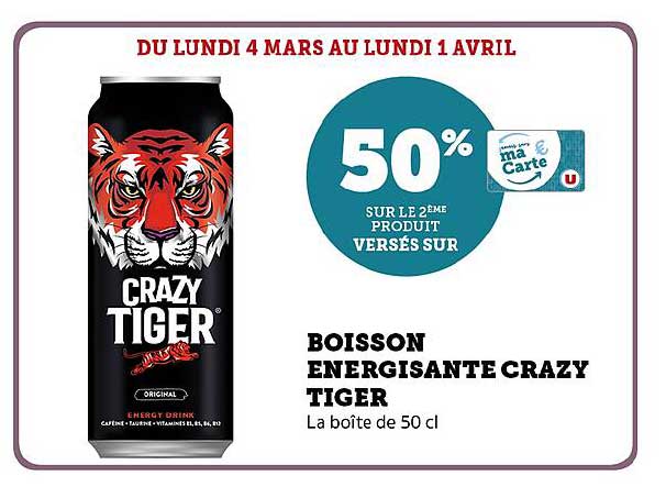 boisson énergisante crazy tiger