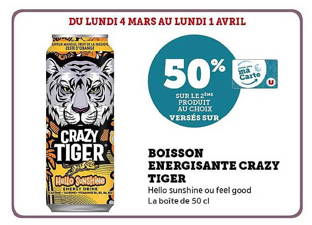 boisson énergisante crazy tiger