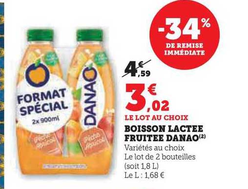 boisson lactée fruitée danao