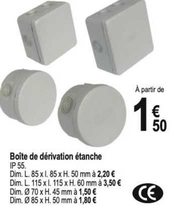boîte de dérivation étanche