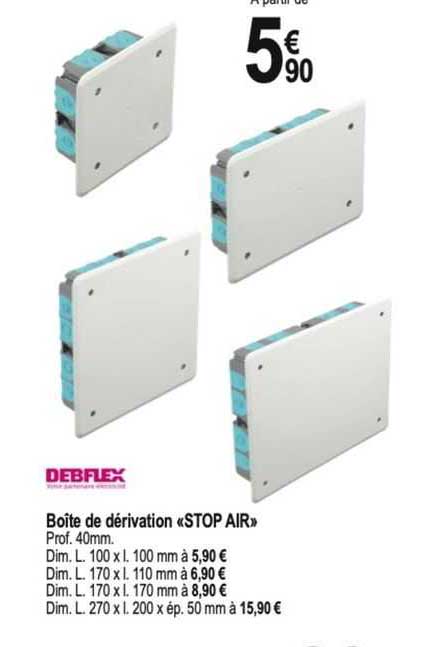 boîte de dérivation «stop air» debflex