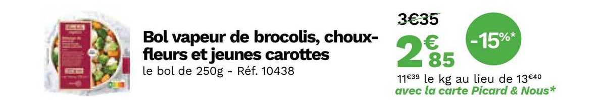 bol vapeur de brocolis, choux-fleurs et jeunes carottes