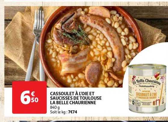 Cassoulet à L'oie Et Saucisses De Toulouse La Belle Chaurienne