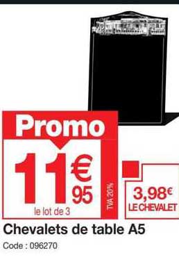 chevalets de table a5