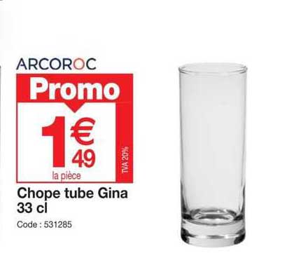 chope tube gina 33 cl