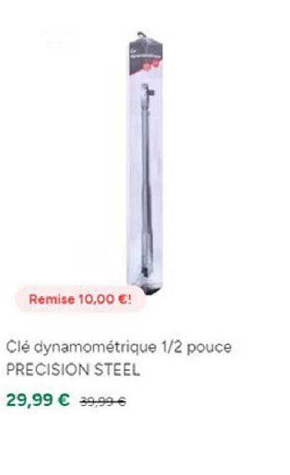 clé dynamométrique ½ pouce precision steel