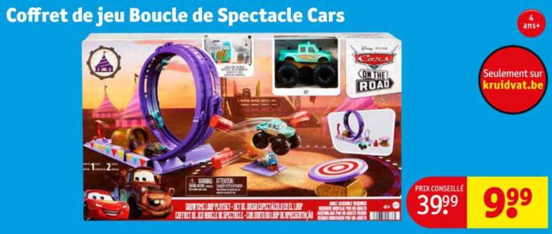 coffret  de jeu boucle  de spectacle cars