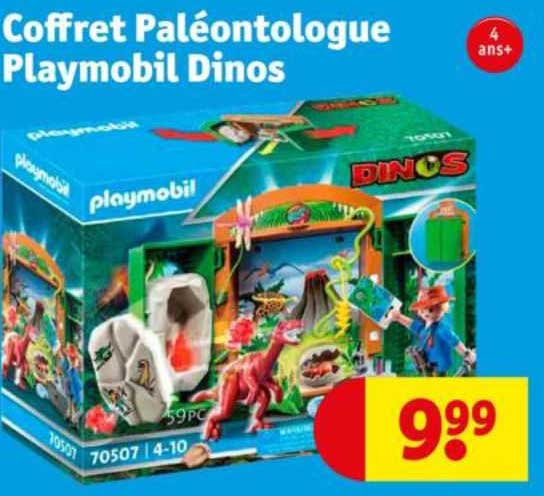 coffret paléontologue playmobil dinos