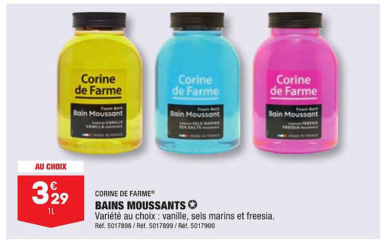 corine de farme bains moussants