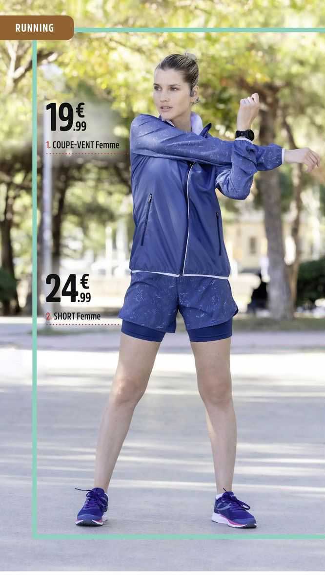 coupe-vent femme, short femme