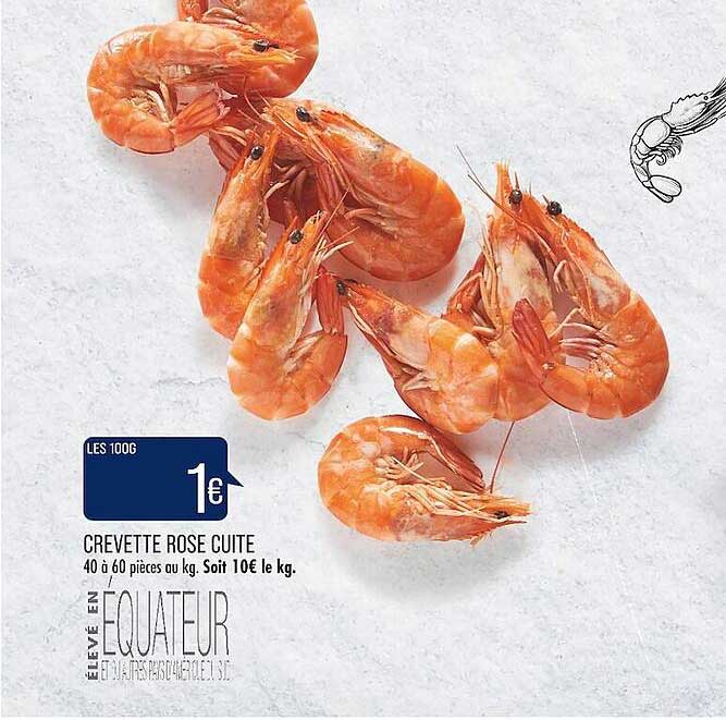 Crevette Rose Cuite