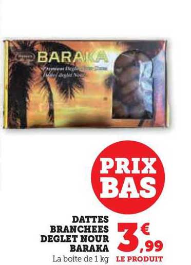 dattes branchées deglet nour baraka