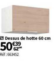 dessus de hotte 60 cm