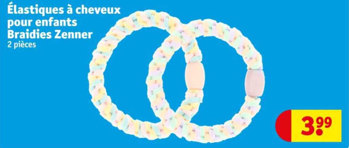 élastiques à cheveux pour enfants braidies zenner