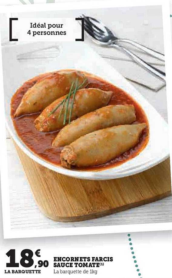 Encornets Farces Sauce Tomate