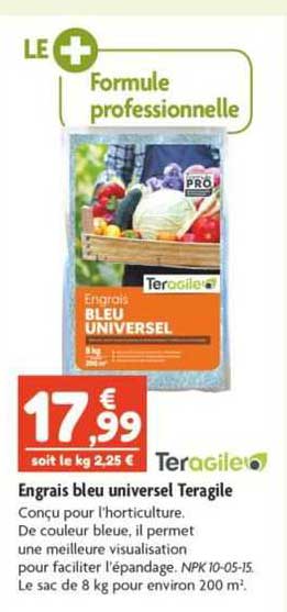 engrais bleu universel teragile