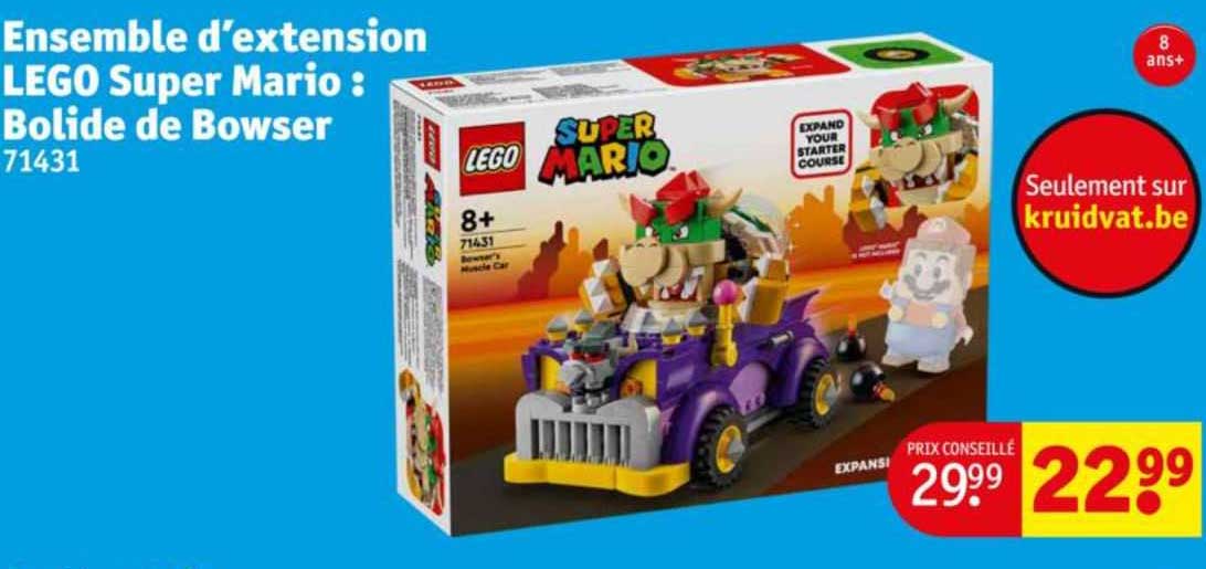 ensemble d'extension lego super mario : bolide de bowser