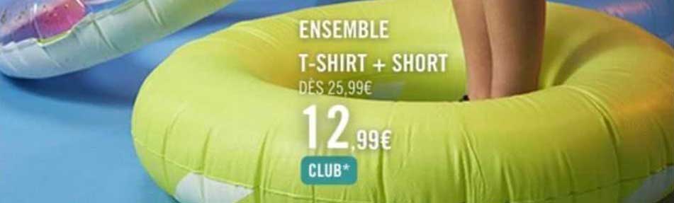 ensemble t-shirt + short