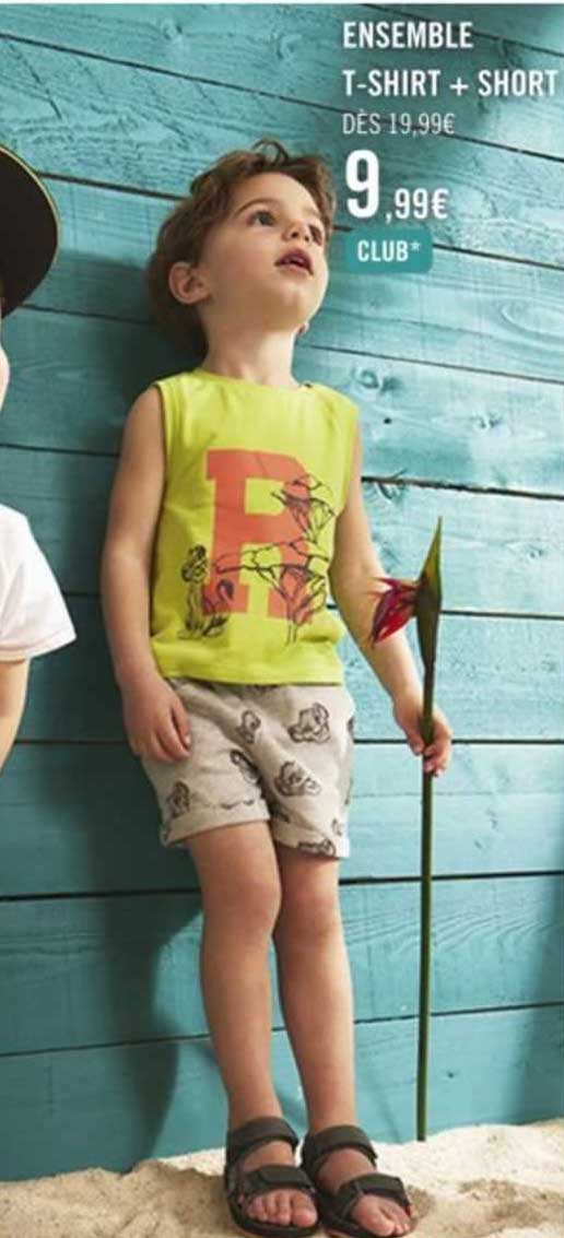 ensemble t-shirt + short