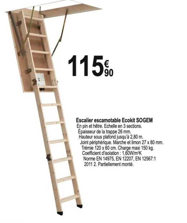 escalier escamotable ecokit sogem