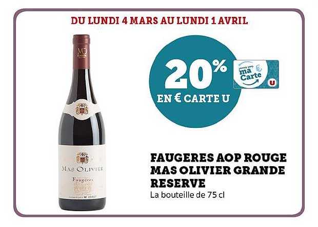 Faugères Aop Rouge Mas Olivier Grande Réserve