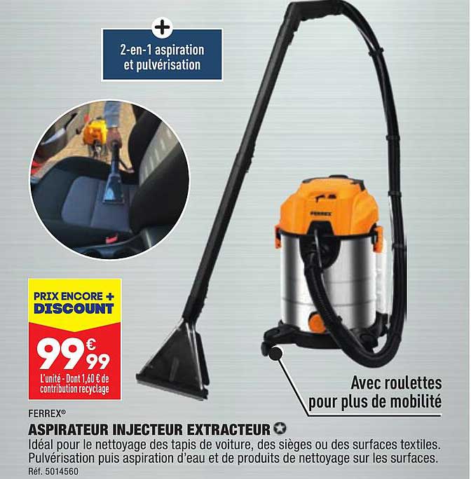 ferrex aspirateur injecteur extracteur