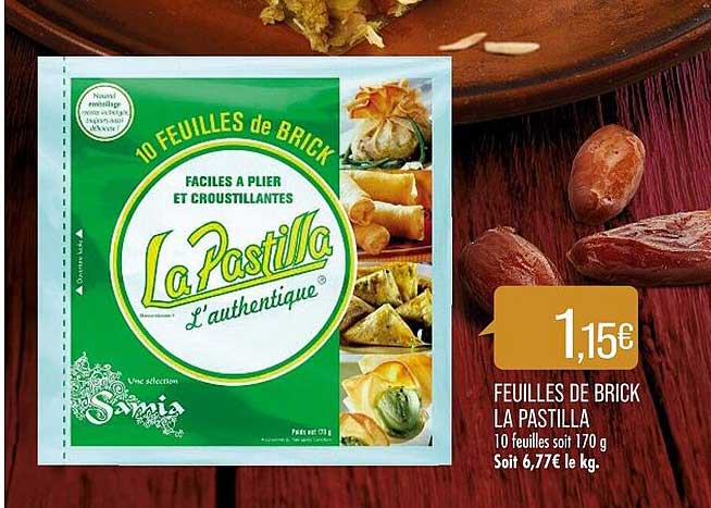 feuilles de brick la pastilla