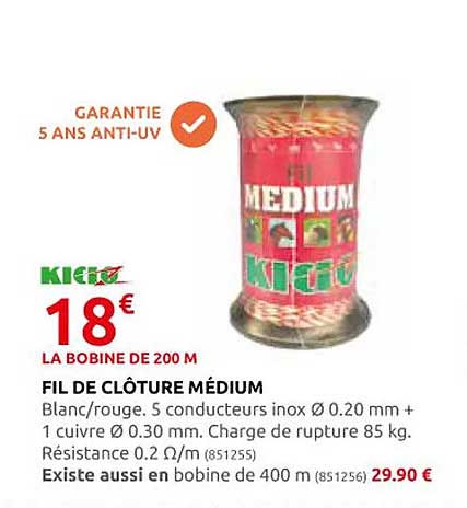 fil de clôture médium kidoz