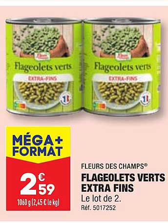 fleurs des champs flageolets verts extra fins