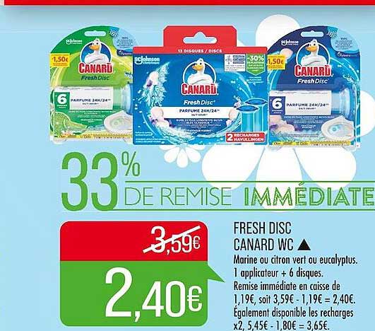 fresh disc canard wc