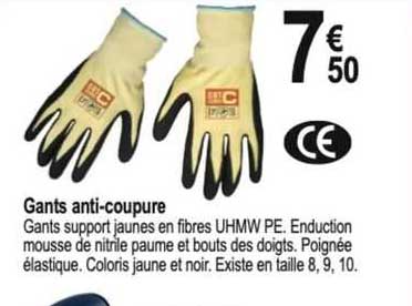 gants anti-coupure