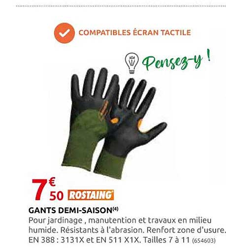 gants demi-saison rostaing