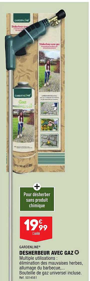 gardelien desherbeur avec gaz