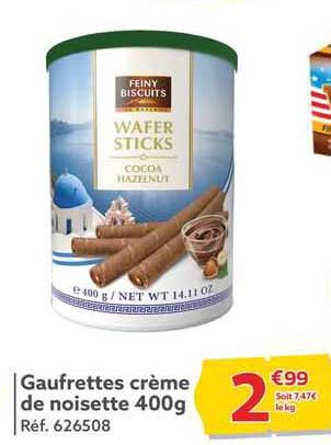 Gaufrettes Crème De Noisette 400 G
