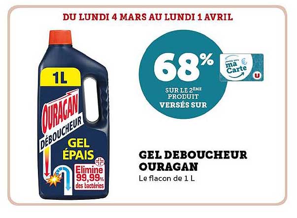 Gel Déboucheur Ouragan