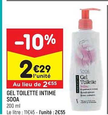 gel toilette intime sooa