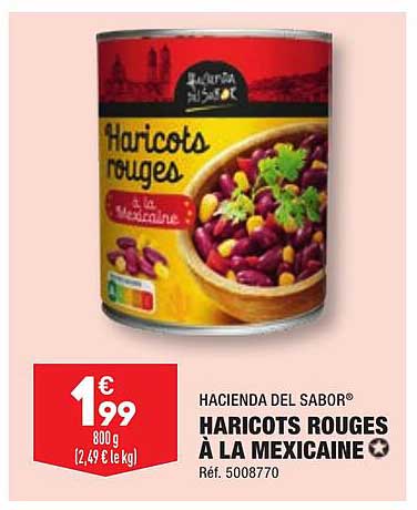 hacienda del sabor haricots rouges à la mexicaine