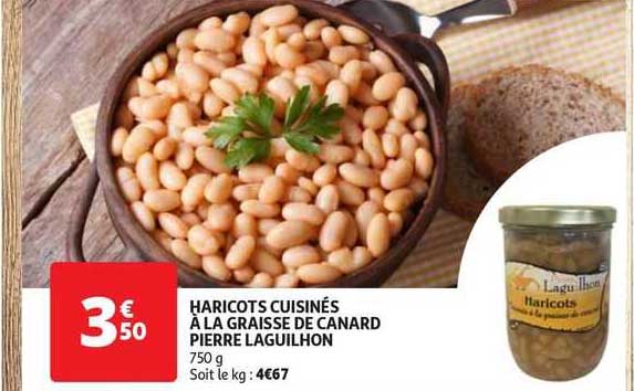 haricots cuisinés à la graisse de canard pierre laguilhon