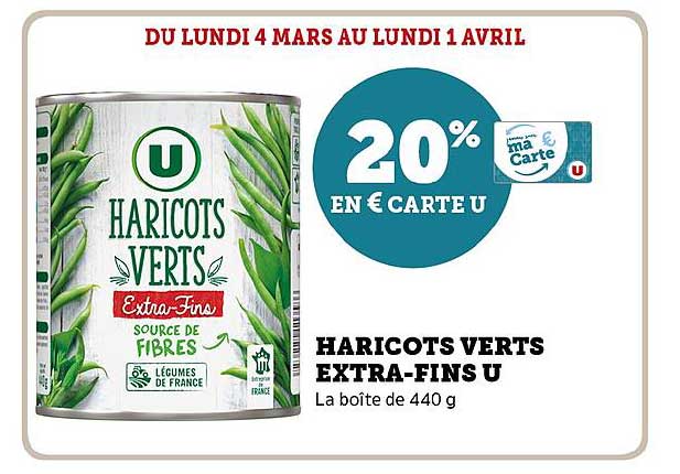 haricots verts extra-fins u