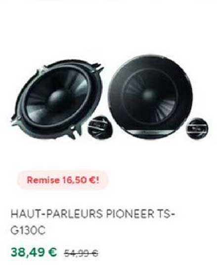 haut-parleurs pioneer TS-G130C remise 16,50€