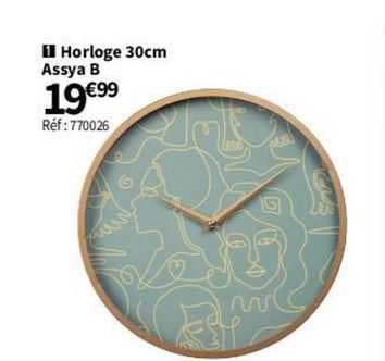 horloge 30 cm assya b