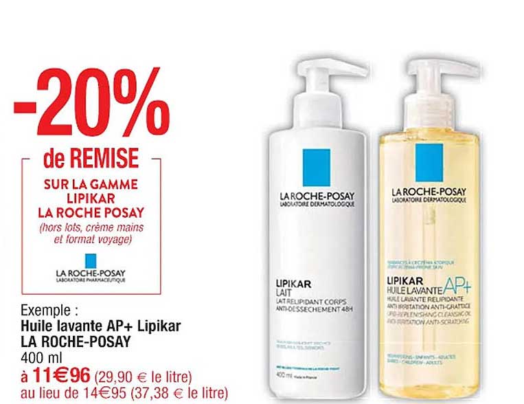 huile lavante ap+ lipikar la roche-posay