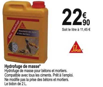 Hydrofuge De Masse Sika