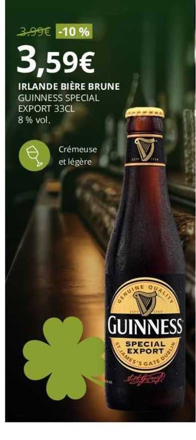 irlande bière brune guinness special export