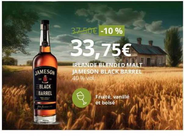 irlande blended malt jameson black barrel