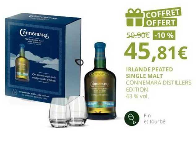 irlande peated single malt connemara distillers edition