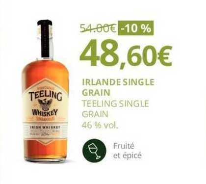 irlande single grain teeling single grain -10%