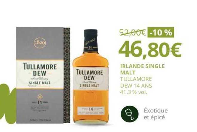 irlande single malt tullamore dew 14 ans -10%